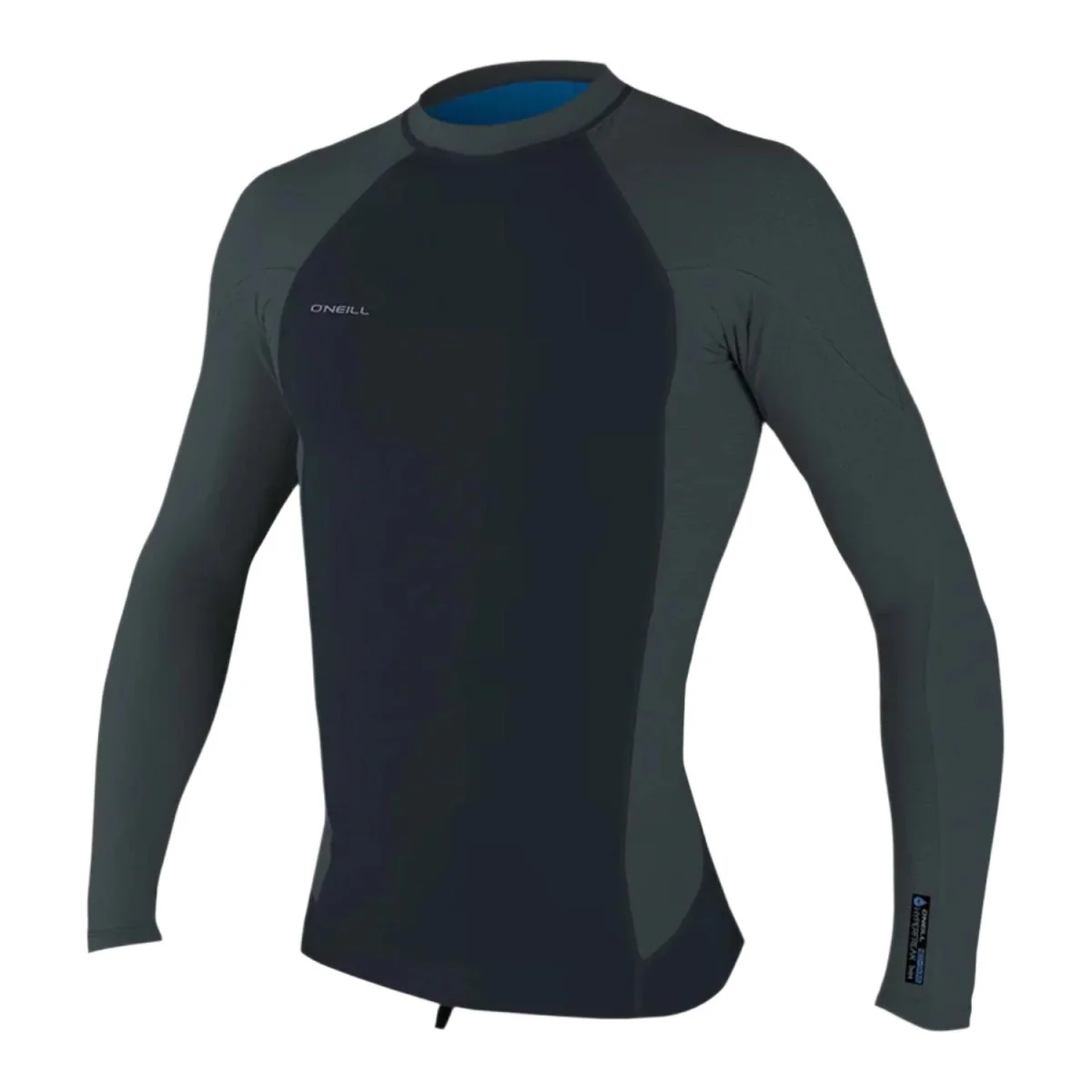 O'Neill Men's Hyperfreak 1mm Neo-Skins L/S Top Carbon/Gunmtl