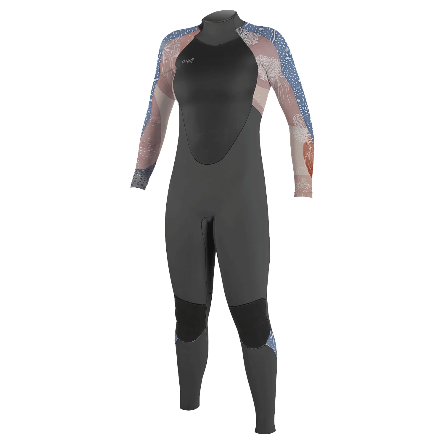 O'Neill Women's Epic 4/3mm Back Zip Full Suit Graphite/Desert Blm/Drift Blu