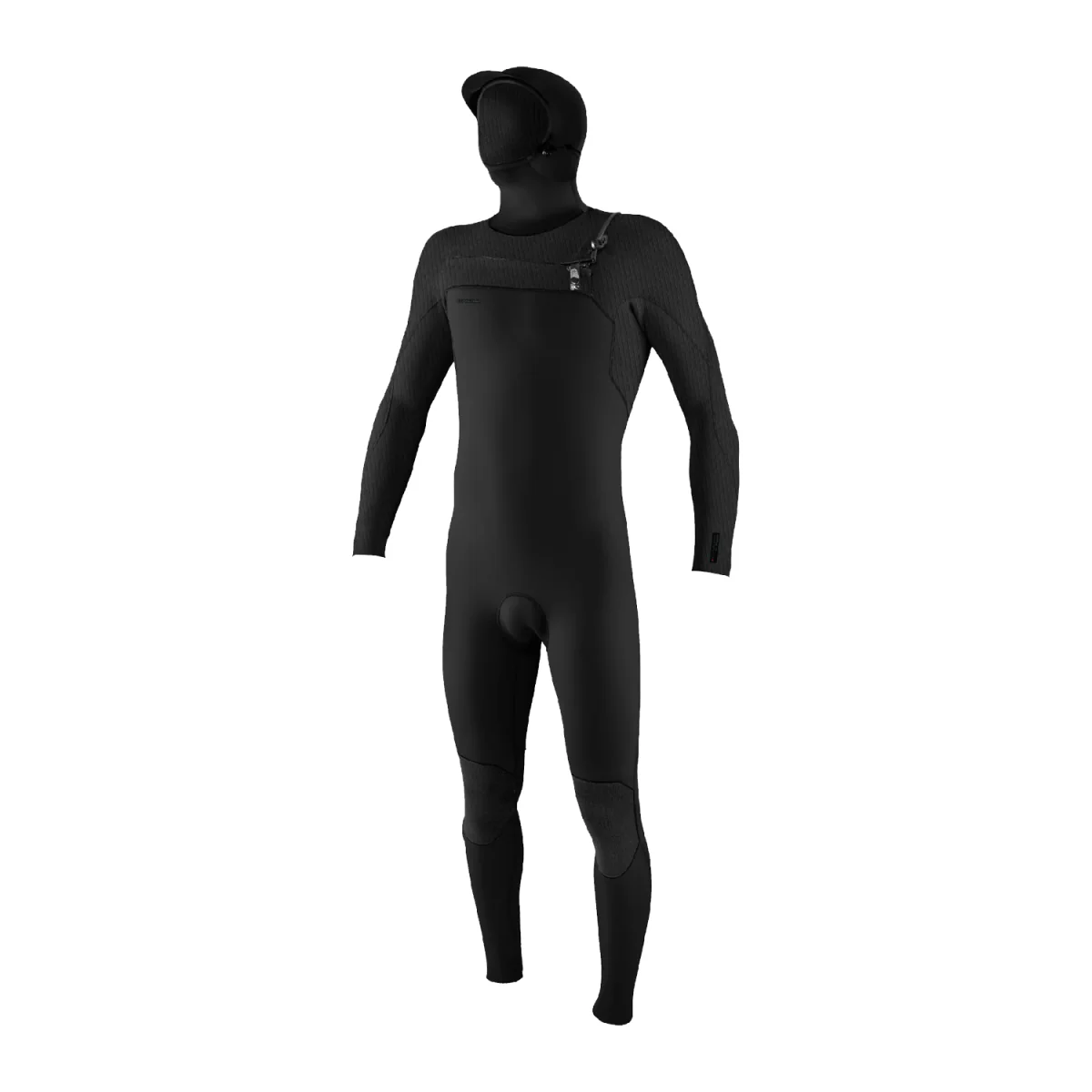 O'Neill Women's Hyperfreak 5/4mm Hooded Chest Zip Wetsuit Black/Black