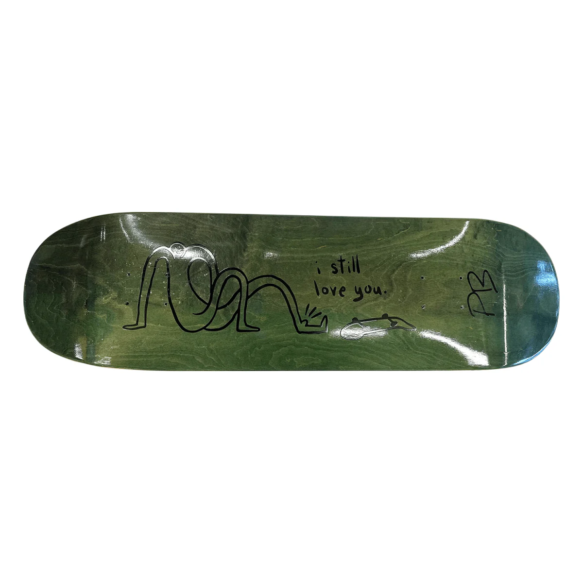 Pacific Boarder I Still Love You (Shaped) Skate Deck Assorted 9"