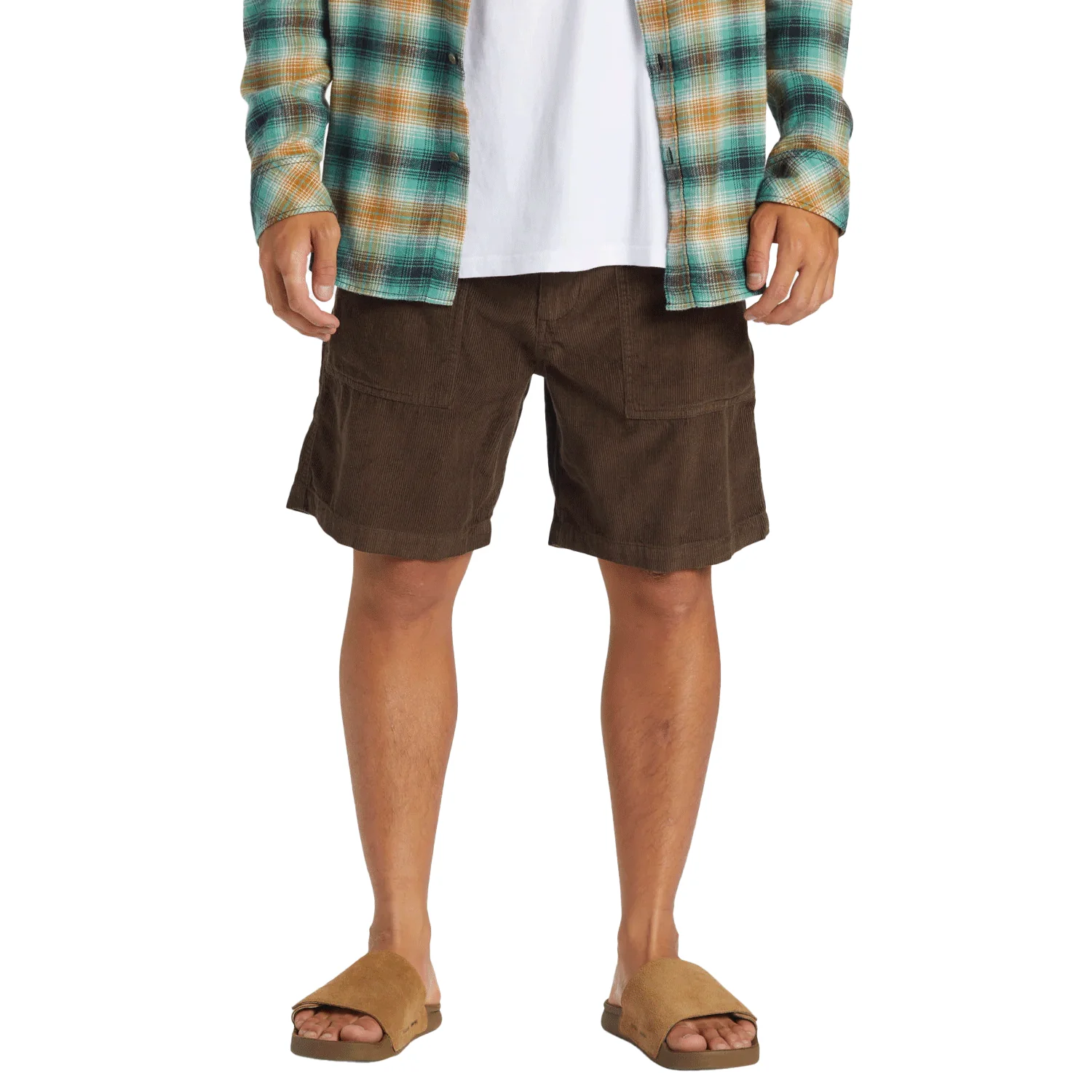Quiksilver Men's Surf Fatigue Cord Short Dark Brown