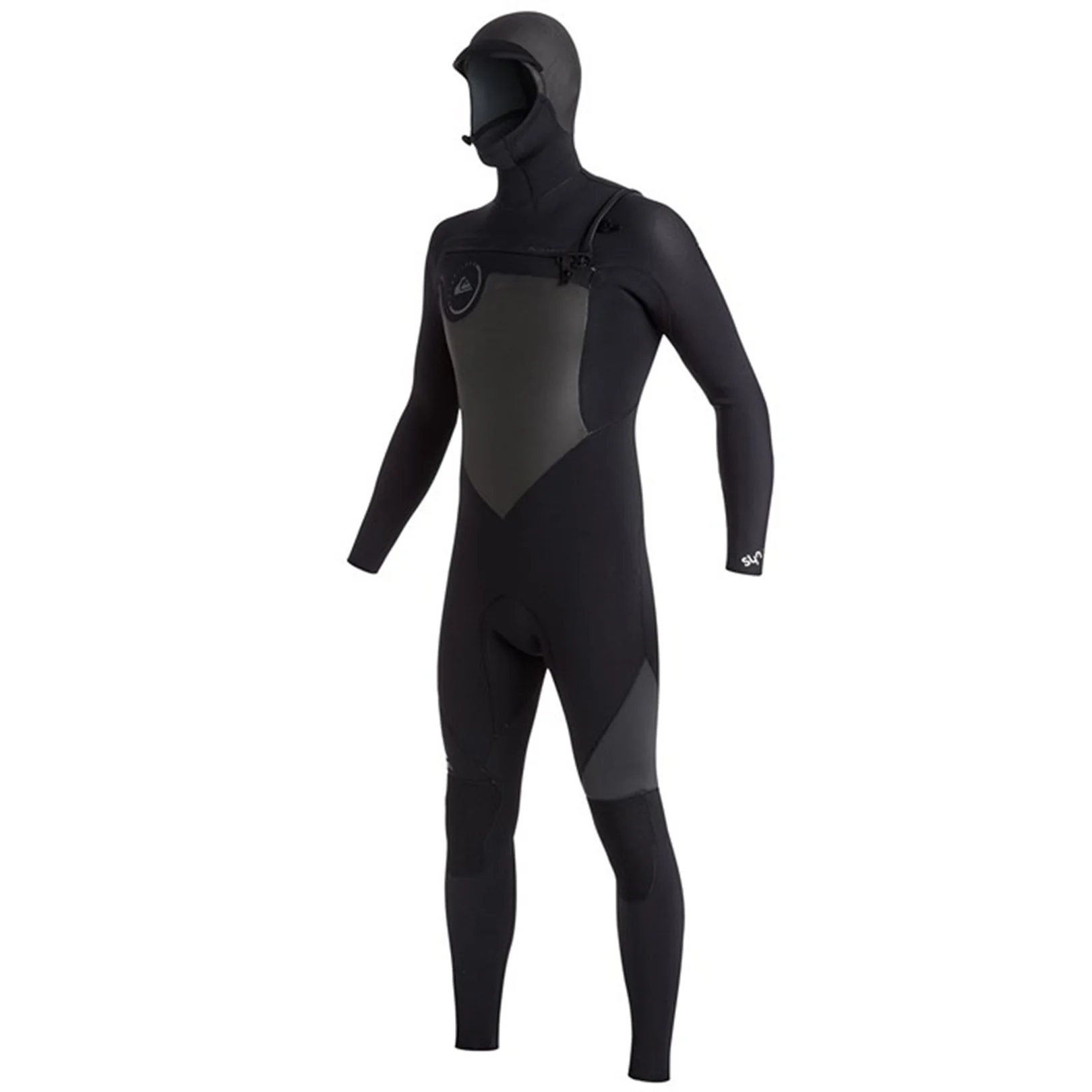 Quiksilver Boy's Syncro 5/4/3mm Chest Zip Hooded Wetsuit
