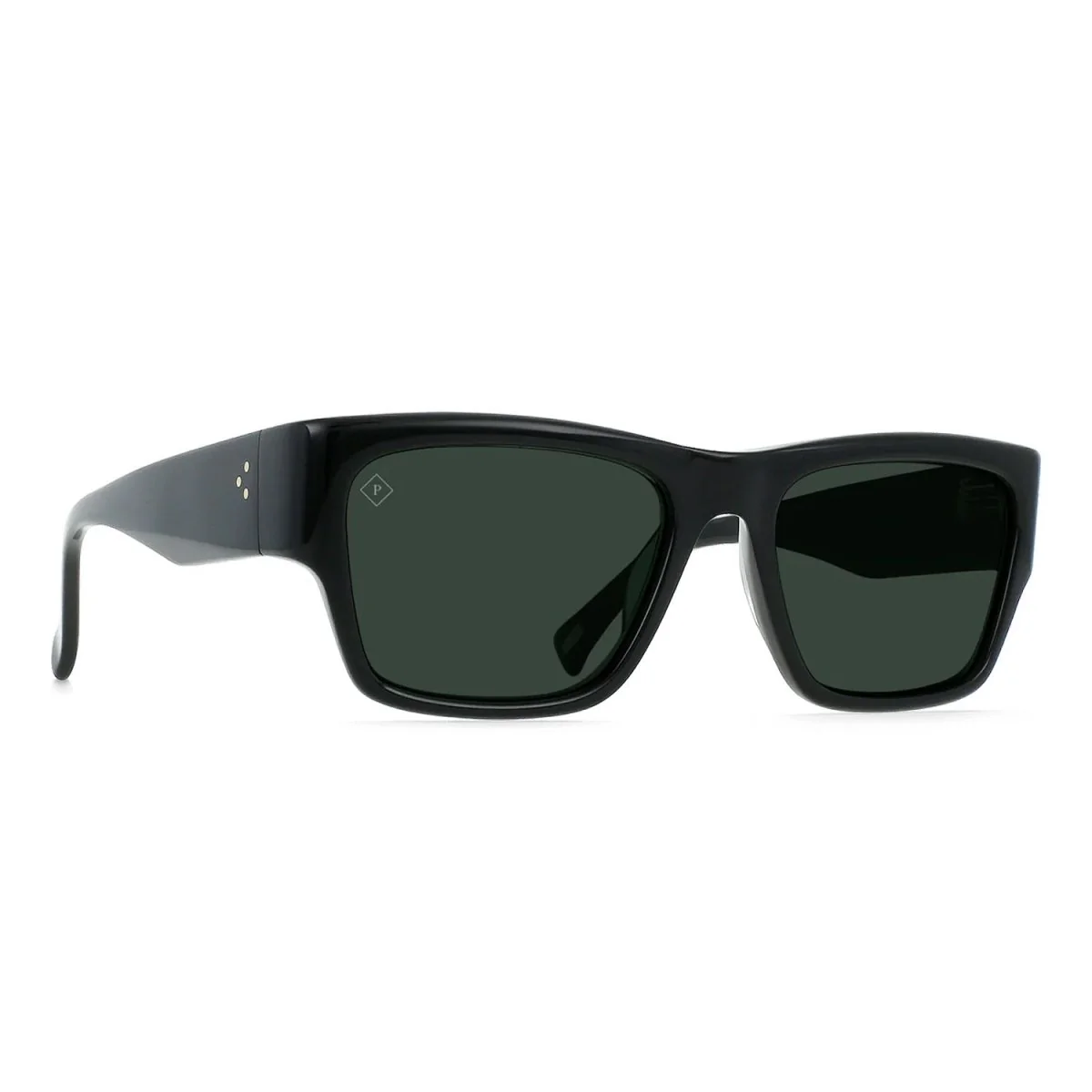 Raen Ruffio 55 Sunglasses Recycled Black/Green Polarized