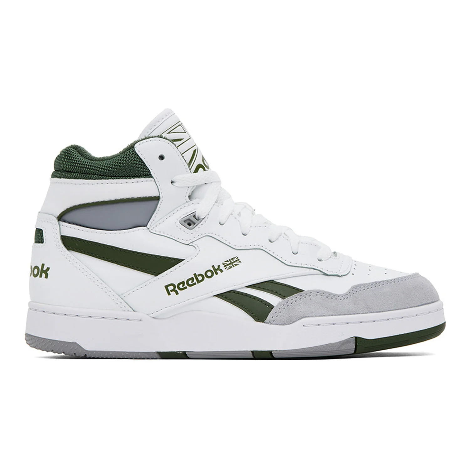 Reebok BB 4000 II Mid Shoe White/Varsity Green