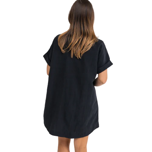 Rhythm Classic Linen Shirt Dress - Image 4