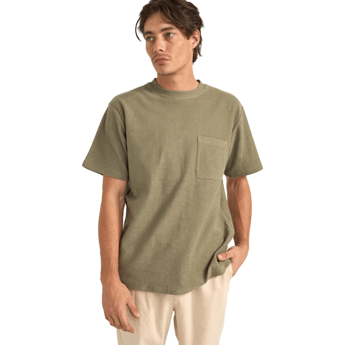 Rhythm Men's Vintage Terry S/S T-Shirt Sage