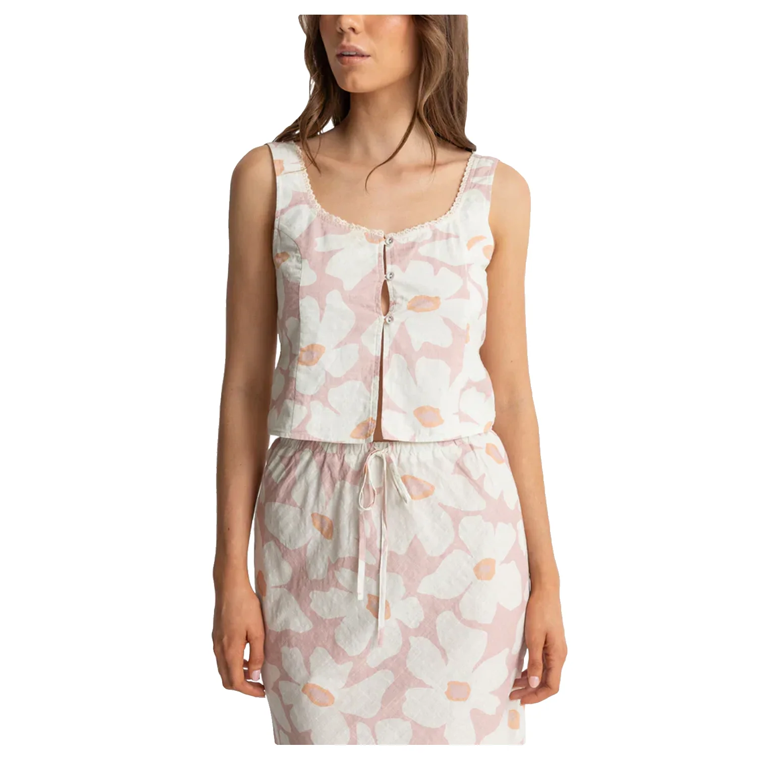 Rhythm Women's Mimi Floral Top Rose