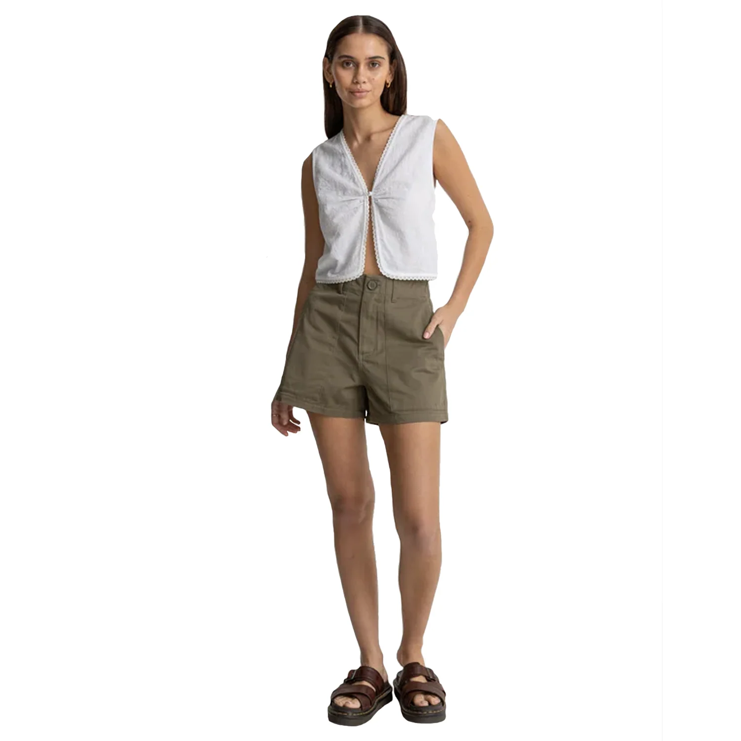 Rhythm Women's Pearl Vest White