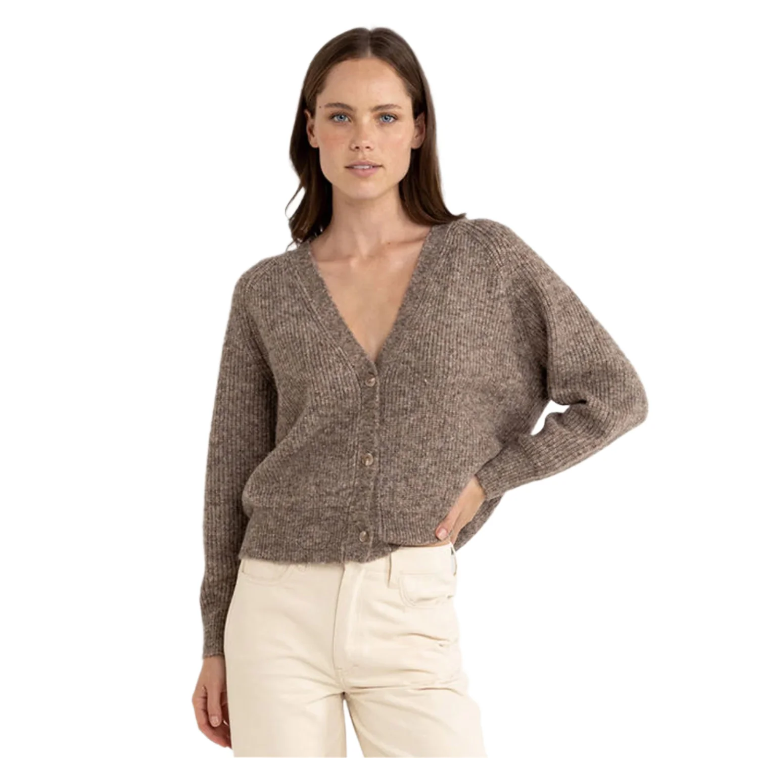 Rhythm Women's Quinn Knit Cardigan Oatmeal