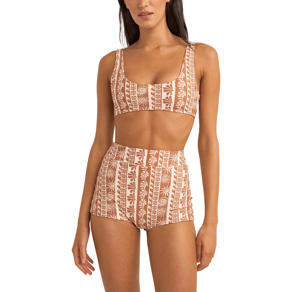 Rhythm Women's Seafarer Crop Top Brown