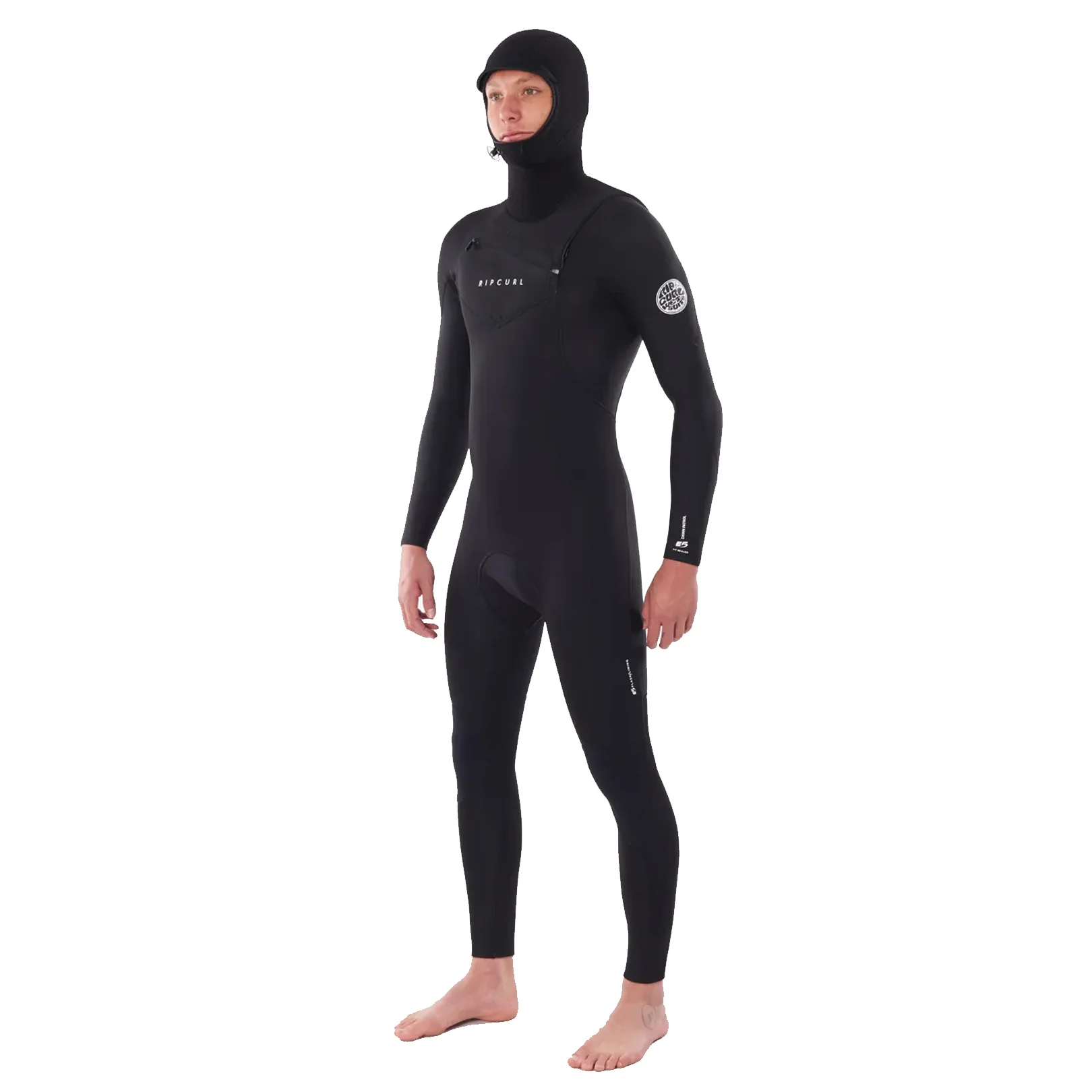 Rip Curl Dawn Patrol 5/4mm Hooded Wetsuit Black Mens