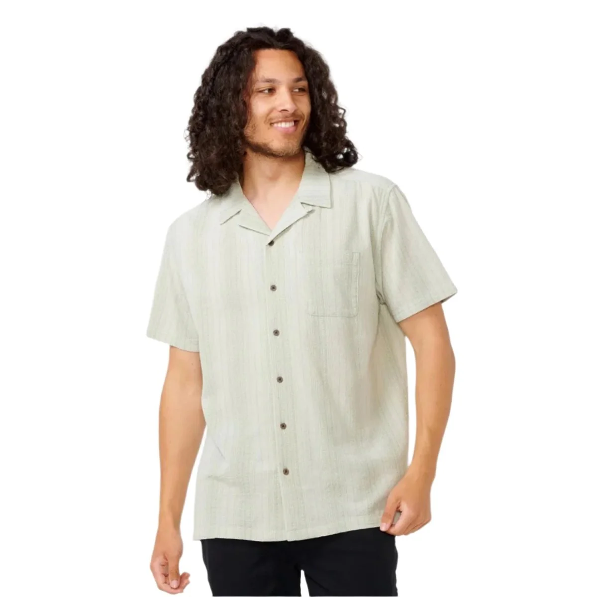 Rip Curl Men's Classic Surf Check S/S Shirt Mint
