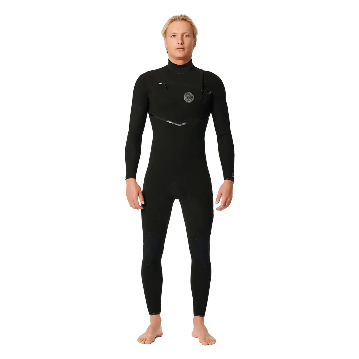 Rip Curl Men's E Bomb 4/3 GB Chest Zip Steamer Wetsuit Black