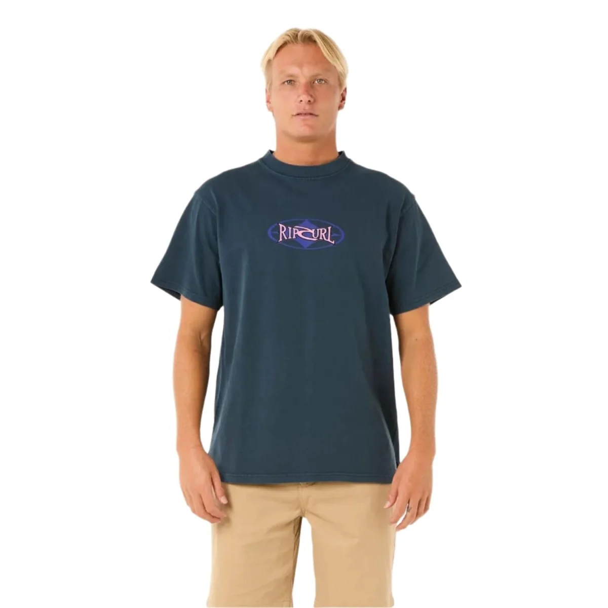 Rip Curl Men's Heritage Oval T-Shirt Dark Navy