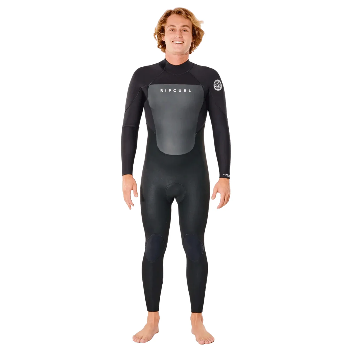 Rip Curl Men's Omega 4/3mm Back Zip Wetsuit Black
