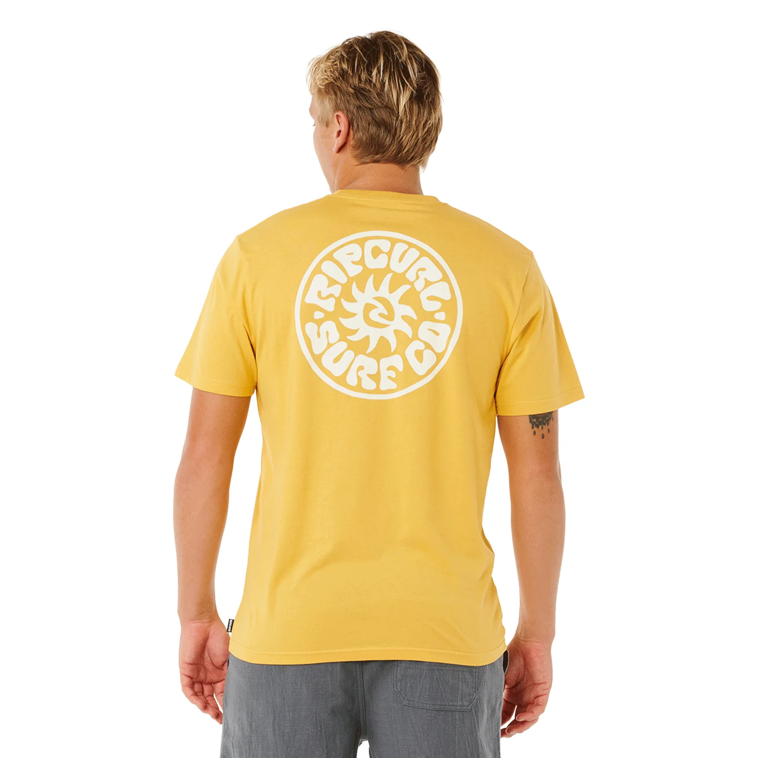 Rip Curl Men's Pacific Rinse Circle T-Shirt Ochre