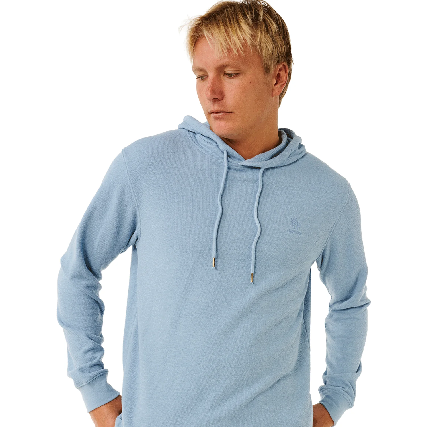 Rip Curl Men's Pacific Rinse Tex Hoodie Faded Denim