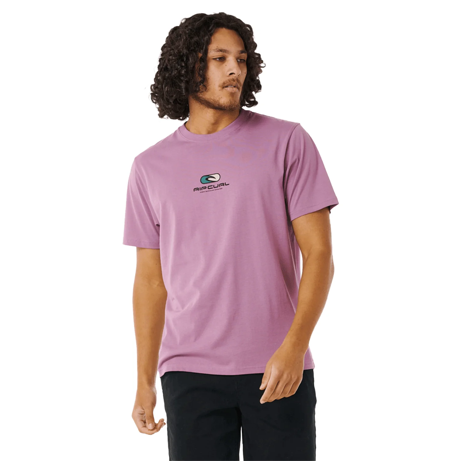 Rip Curl Men's Pill Icon T Shirt Dusty Purple