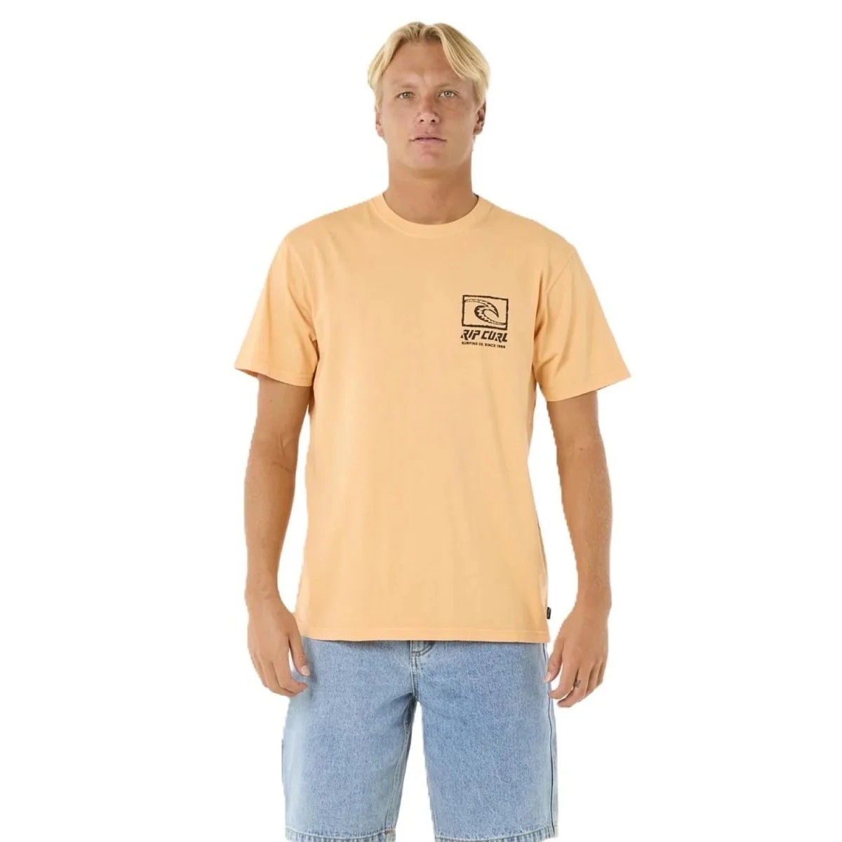 Rip Curl Men's Raw Energy Gnarly T-Shirt Mandarin Zest