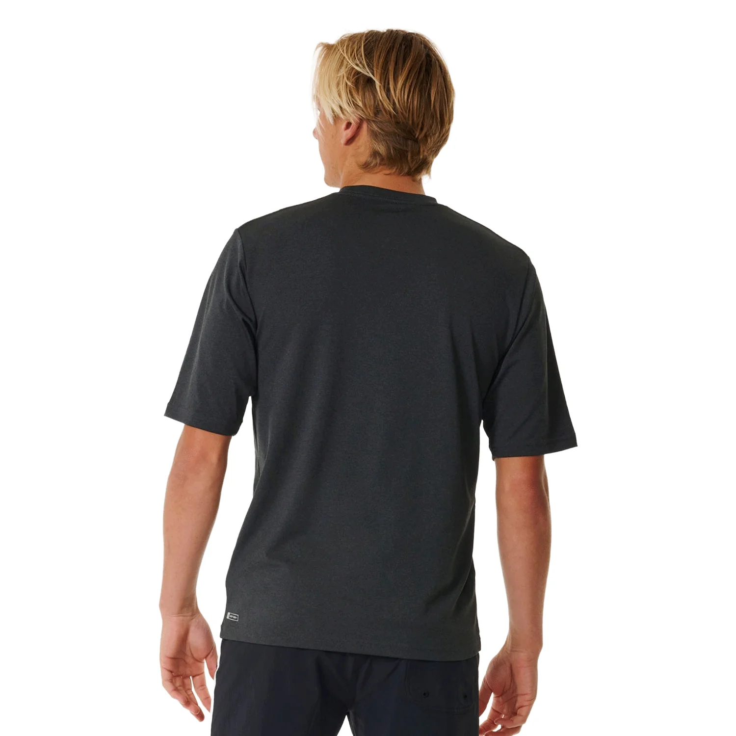 Rip Curl Men's Stack UPF S/S Top Black Marle - Image 2