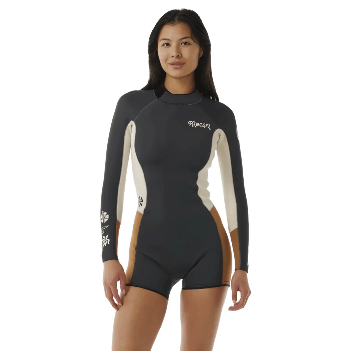 Rip Curl Women's Dawn Patrol 2mm Long Sleeve Springsuit Light Brown