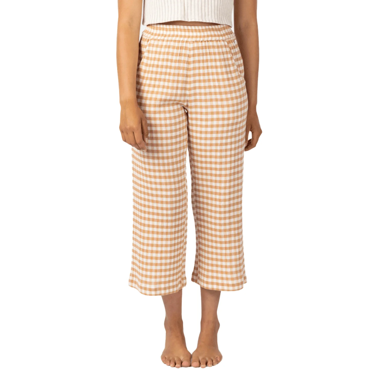 Rip Curl Women's Premium Surf Check Pant Light Brown