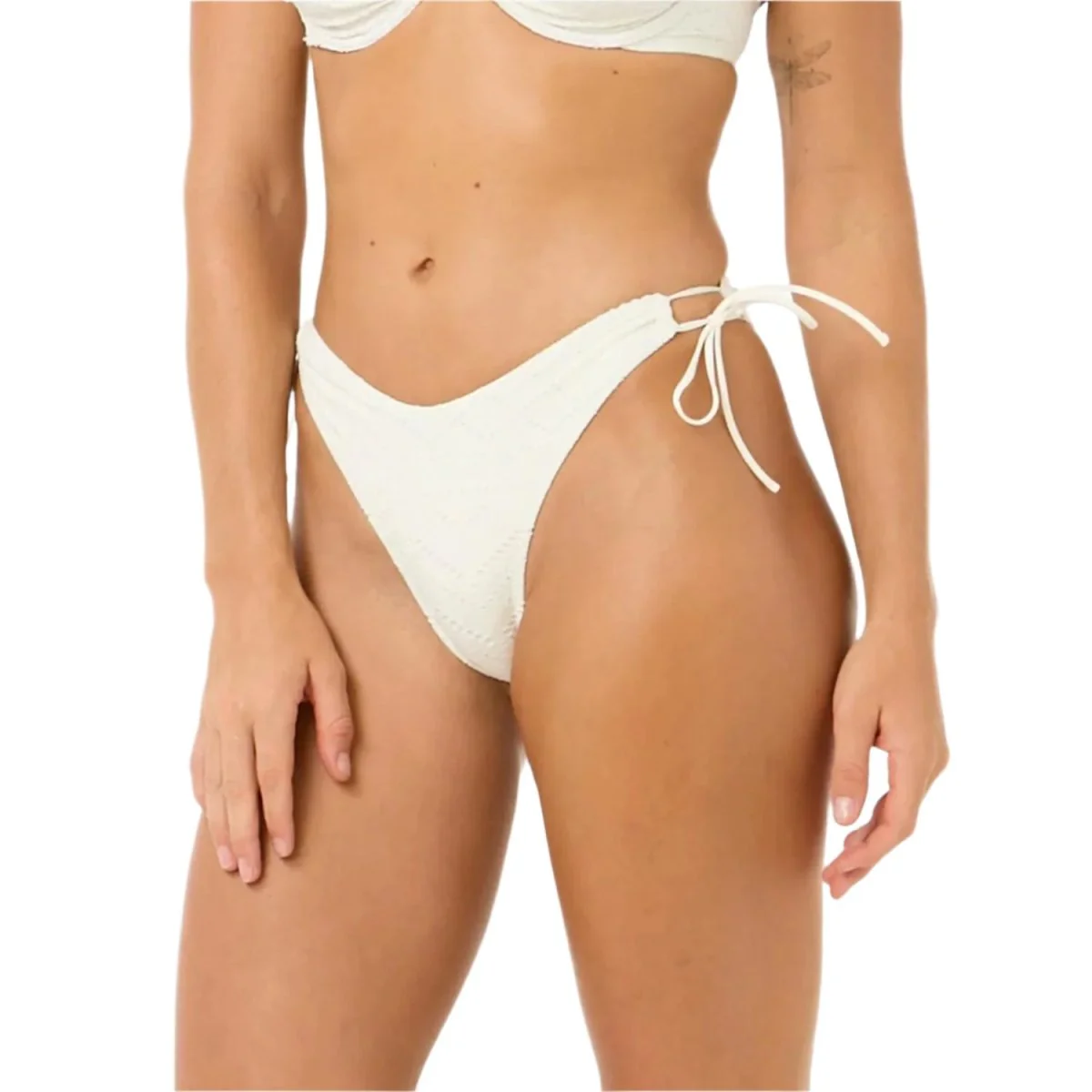 Rip Curl Women's San Carlos Broderie Skimpy Bottom Bone
