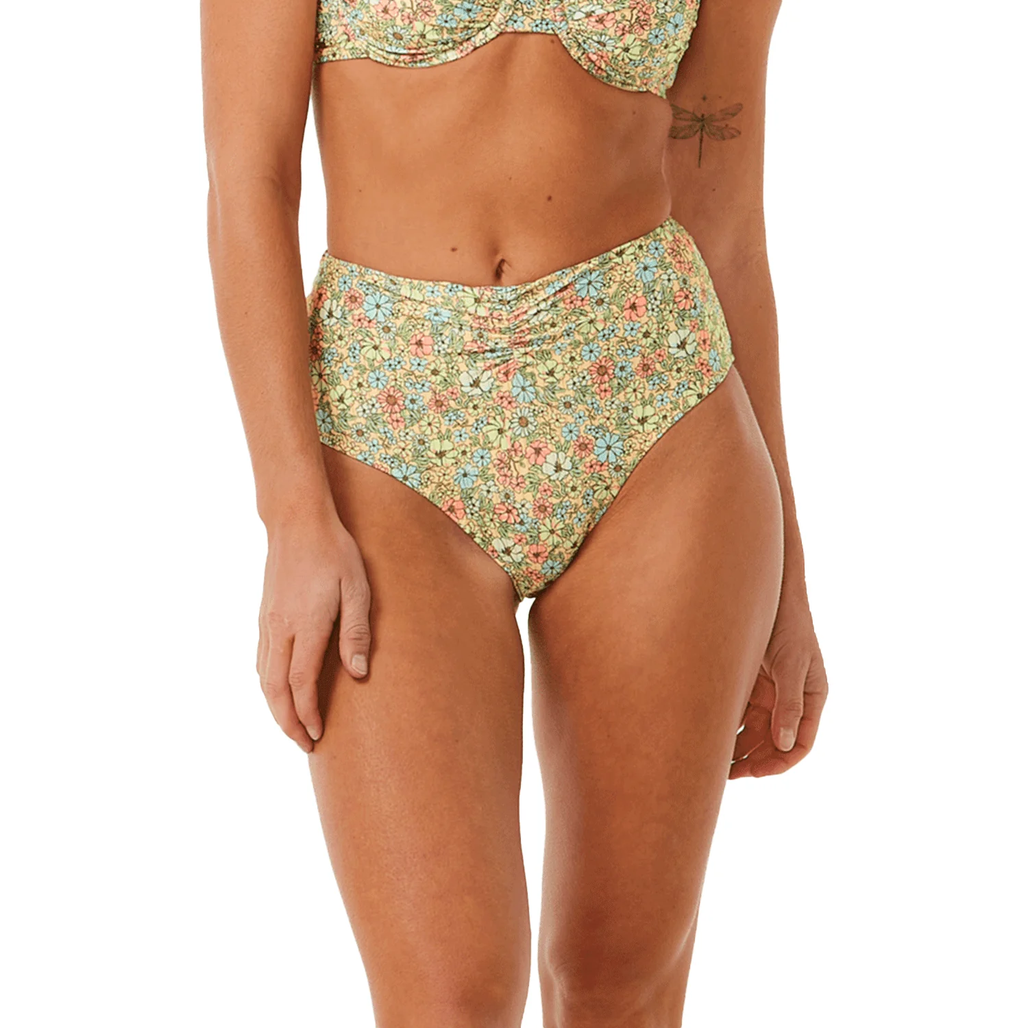 Rip Curl Women's Sea Of Dreams Hi Waist Good Coverage Bottom Multi