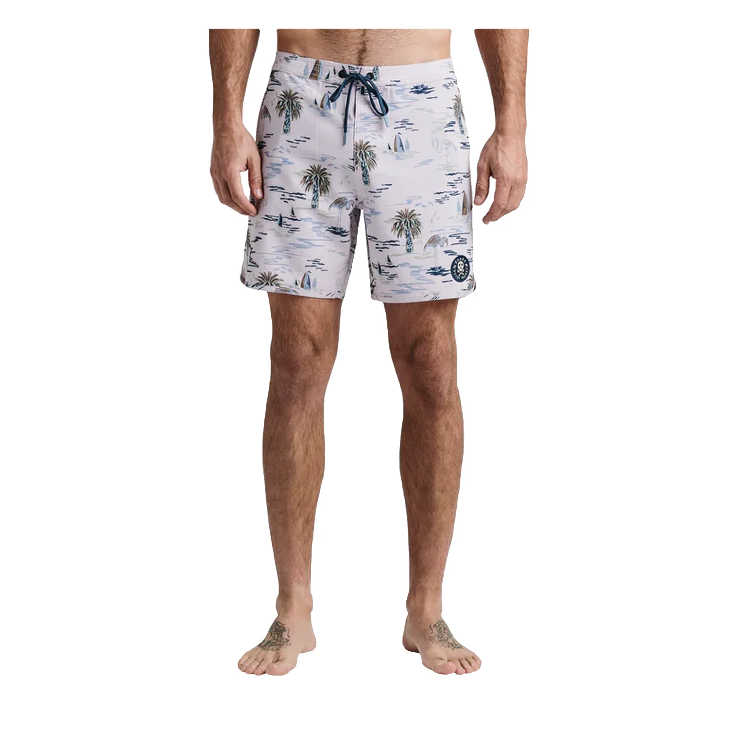 Roark Men's Chiller 17" Scallop Boardshort Laguna Dusty Lilac