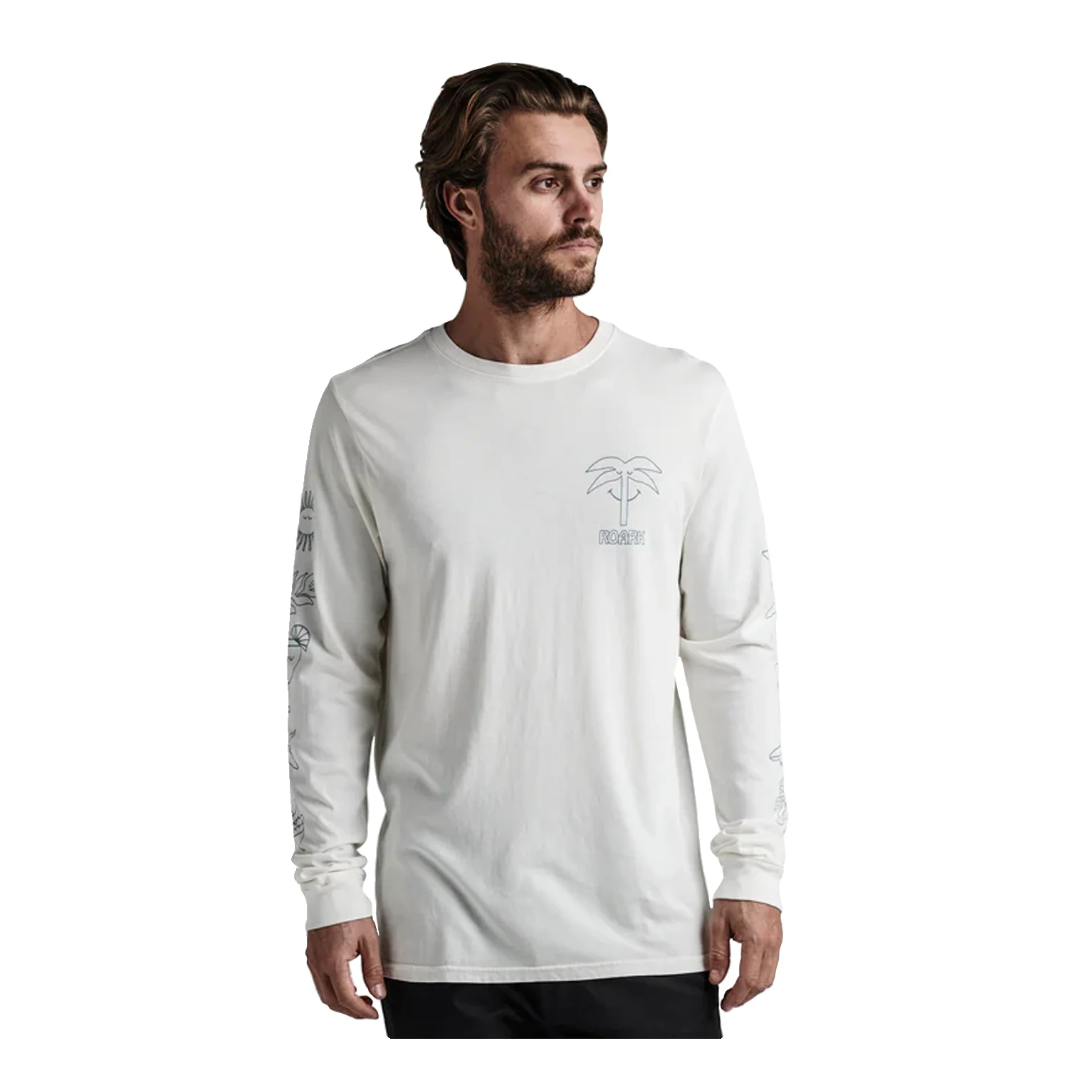 Roark Men's Sole Splendente L/S T Shirt Off White