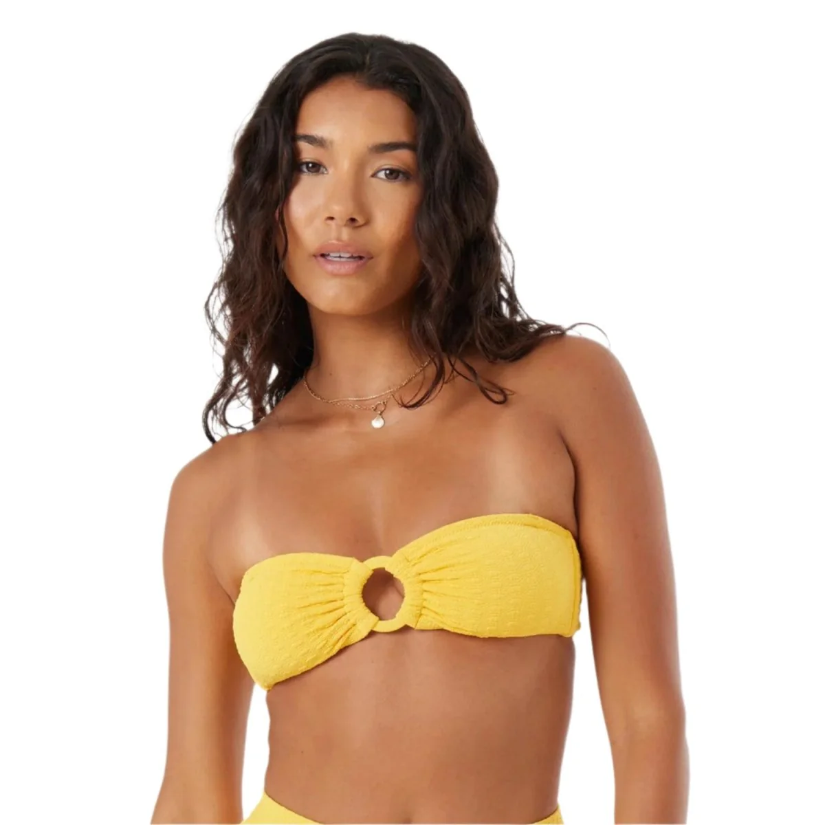 Roxy Women's Haliewa Bandeau Bra Top Golden Rod