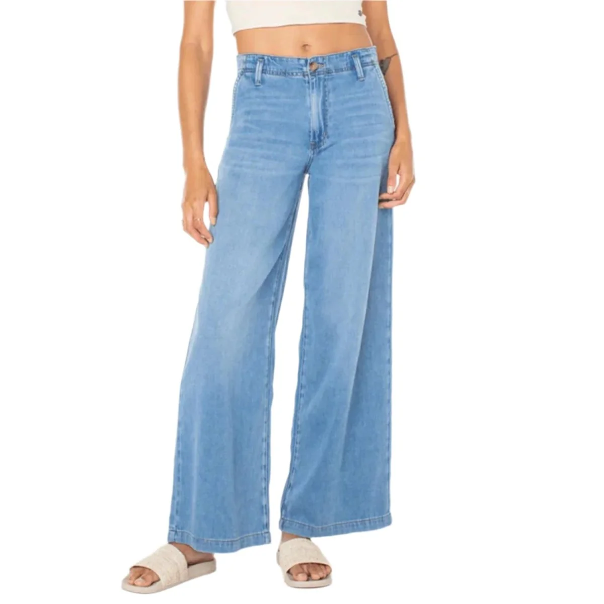 Roxy Women's Kalani Denim Pant Indigo Musk Denim Wash