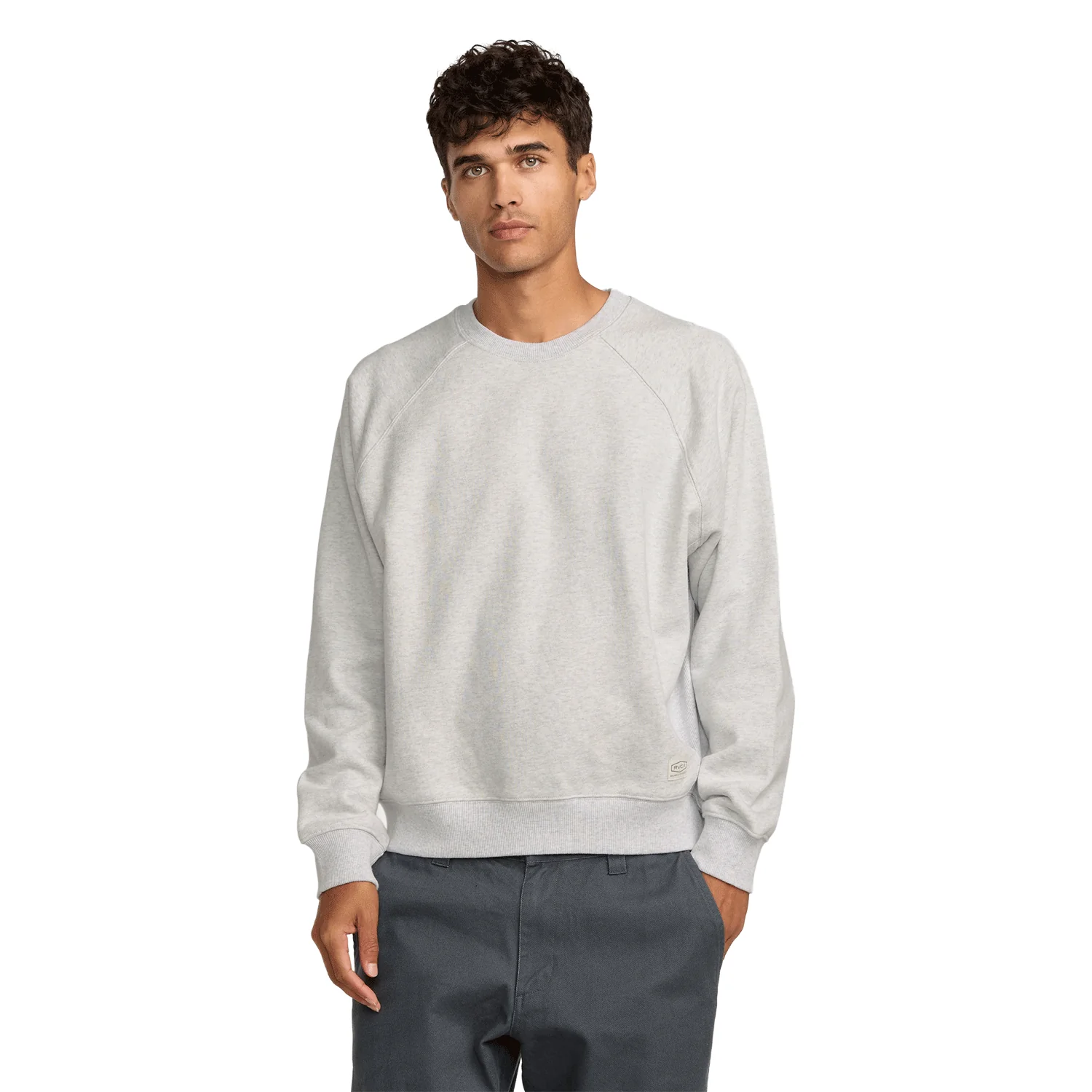 RVCA Men's Dayshift Crew 2 Ash Heather