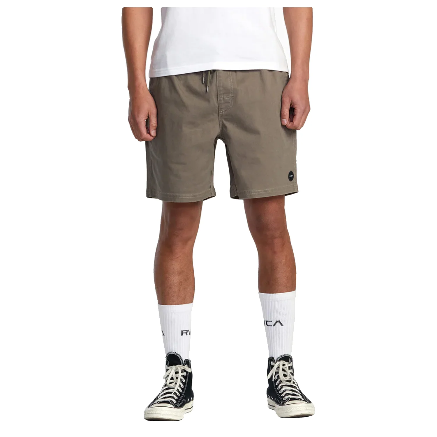 RVCA Men's Escape Elastic Short Mushroom