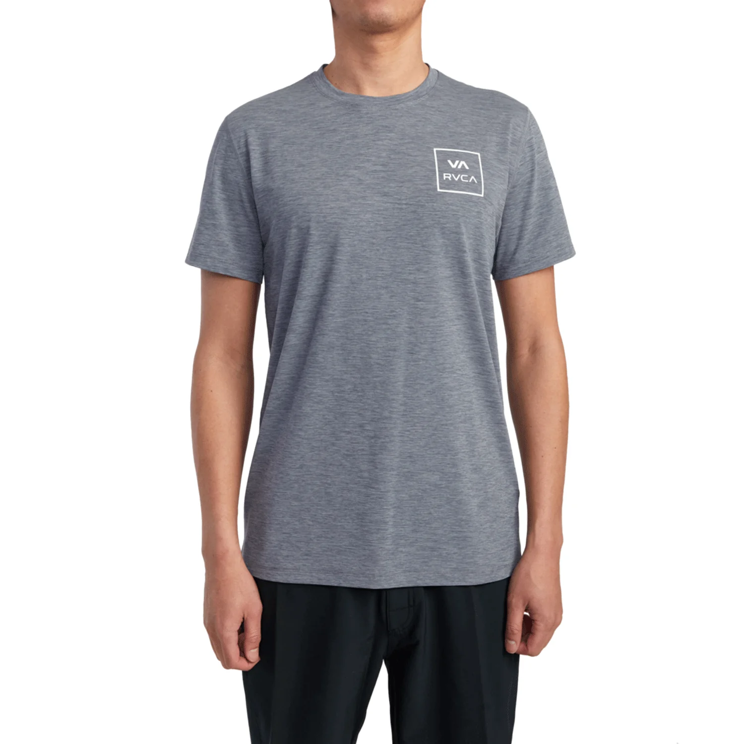 RVCA Men's Surf T Shirt Heather Grey