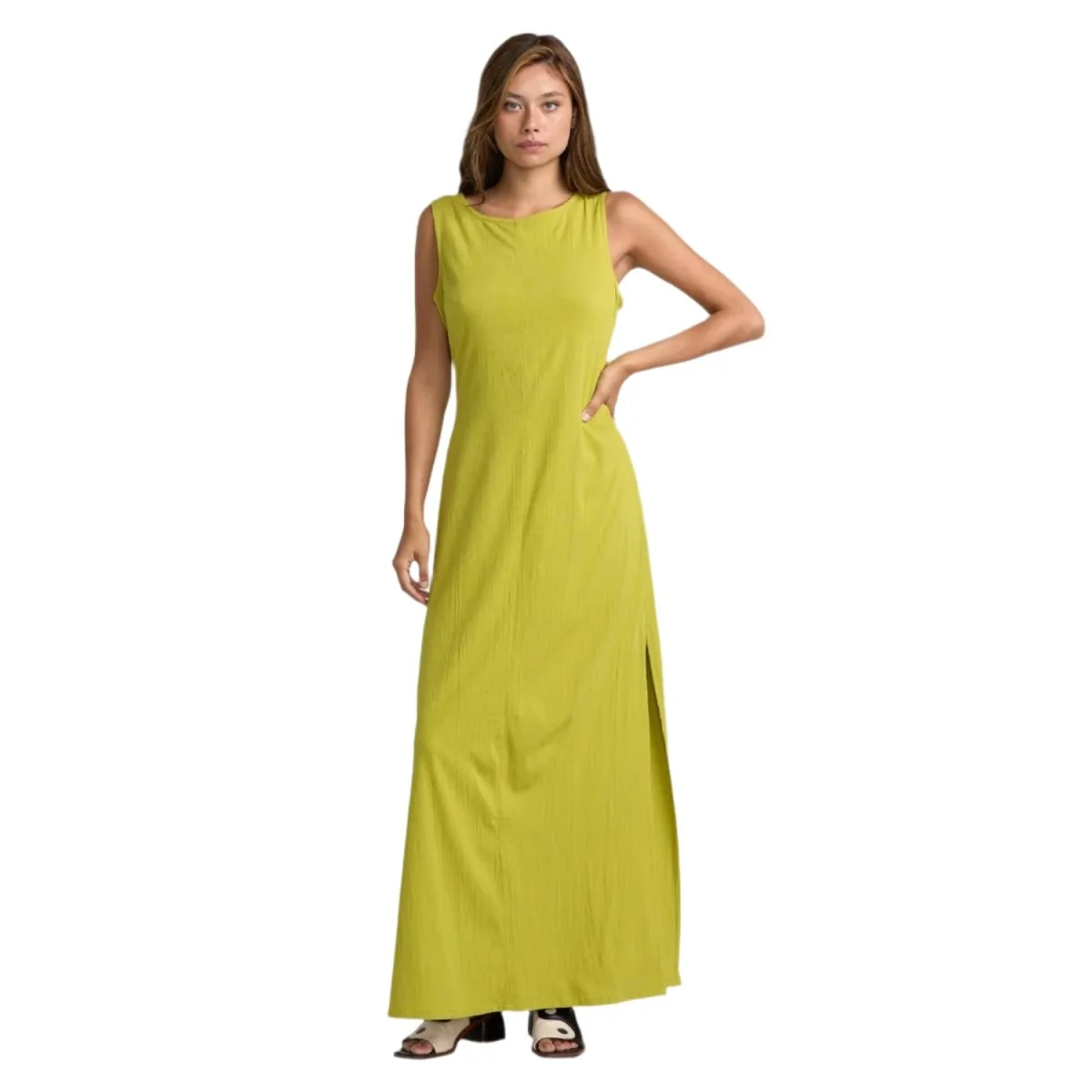 RVCA Women's Audrey Maxi Dress Martini Olive