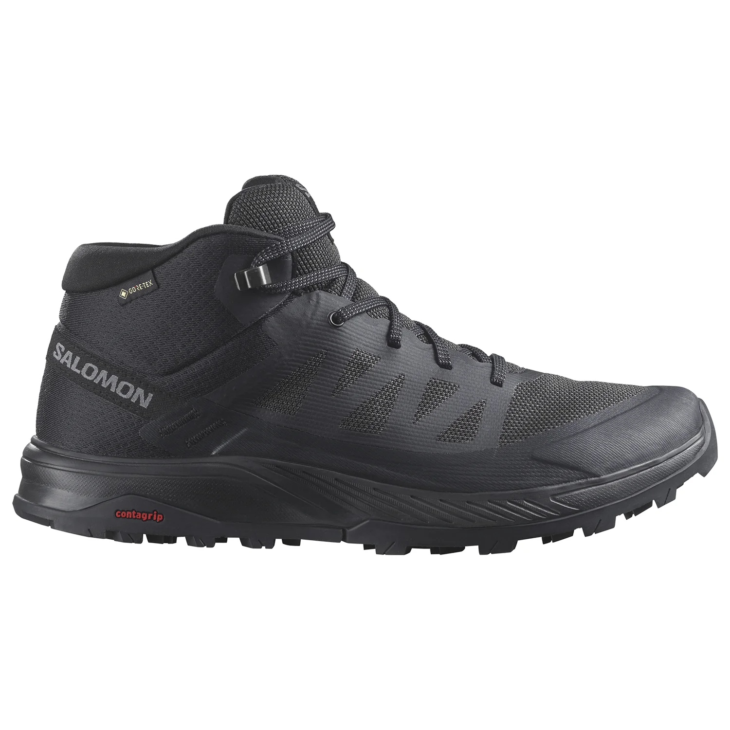Salomon Men's Outrise Mid Gore-tex Shoe Black/Black/Phantom