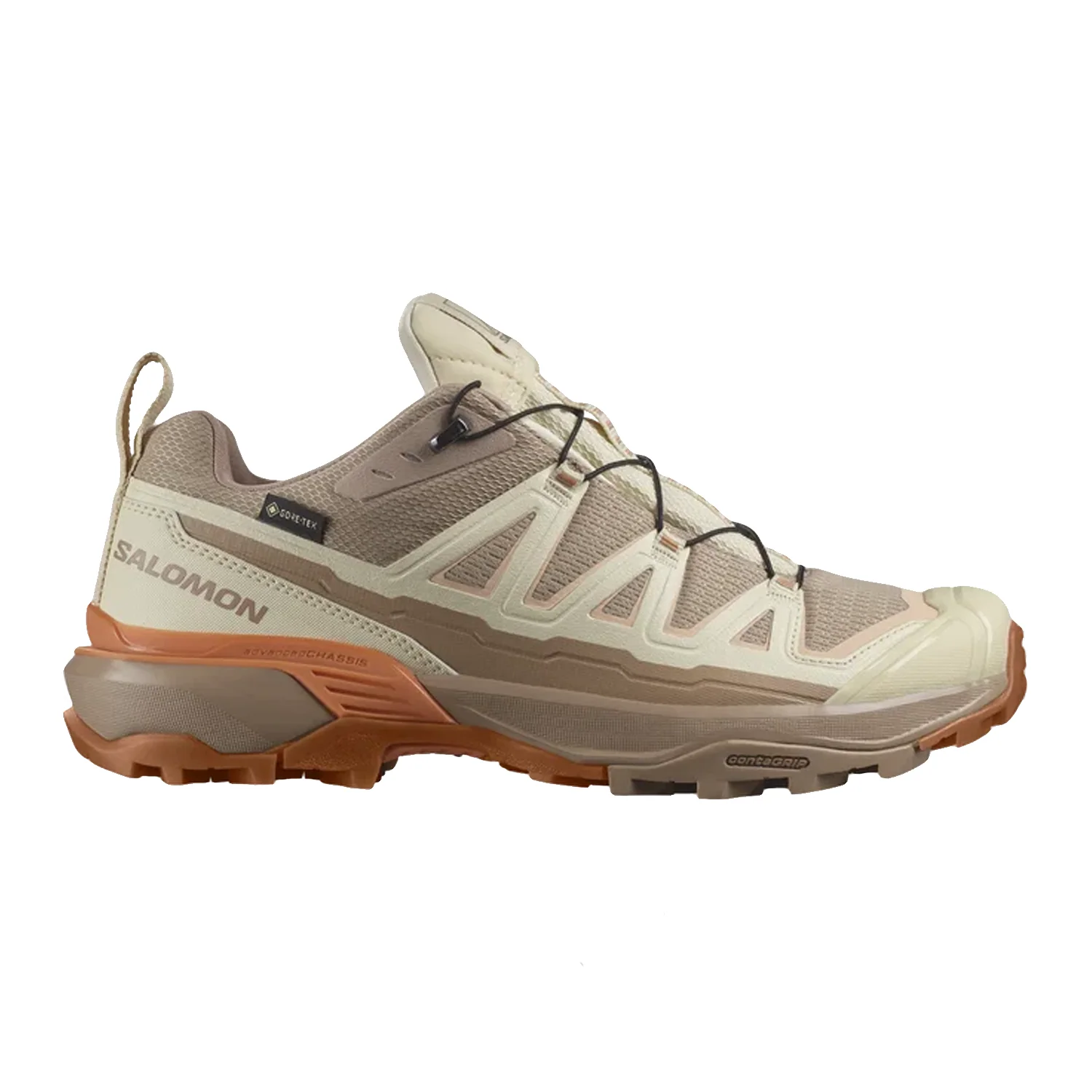 Salomon Women's X Ultra 360 Edge Gore-tex Shoe Natural/Shortbread/Prairie Sunset