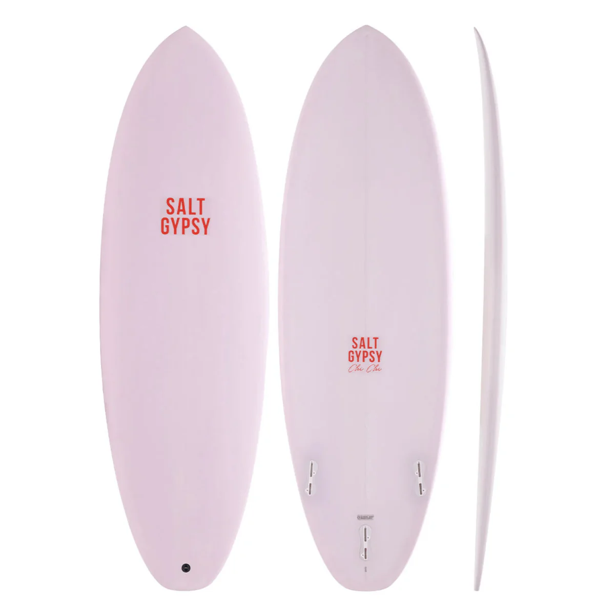 Salt Gypsy Chi Chi Surfboard Dirty Pink Tint 6'0"