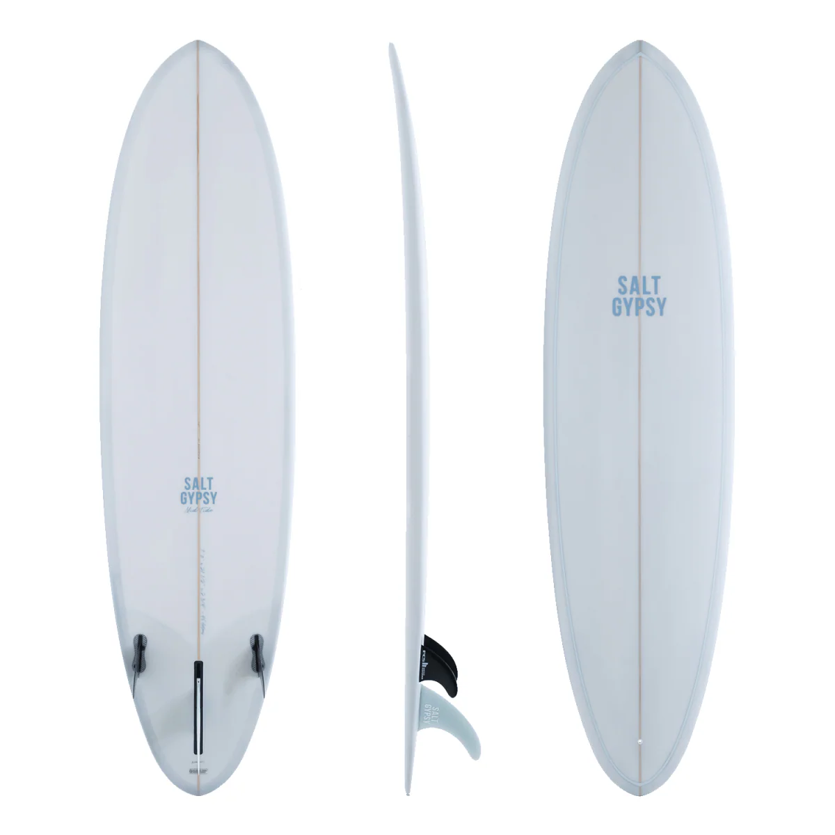 Salt Gypsy Mid Tide PU Surfboard Vintage Blue 7'8"