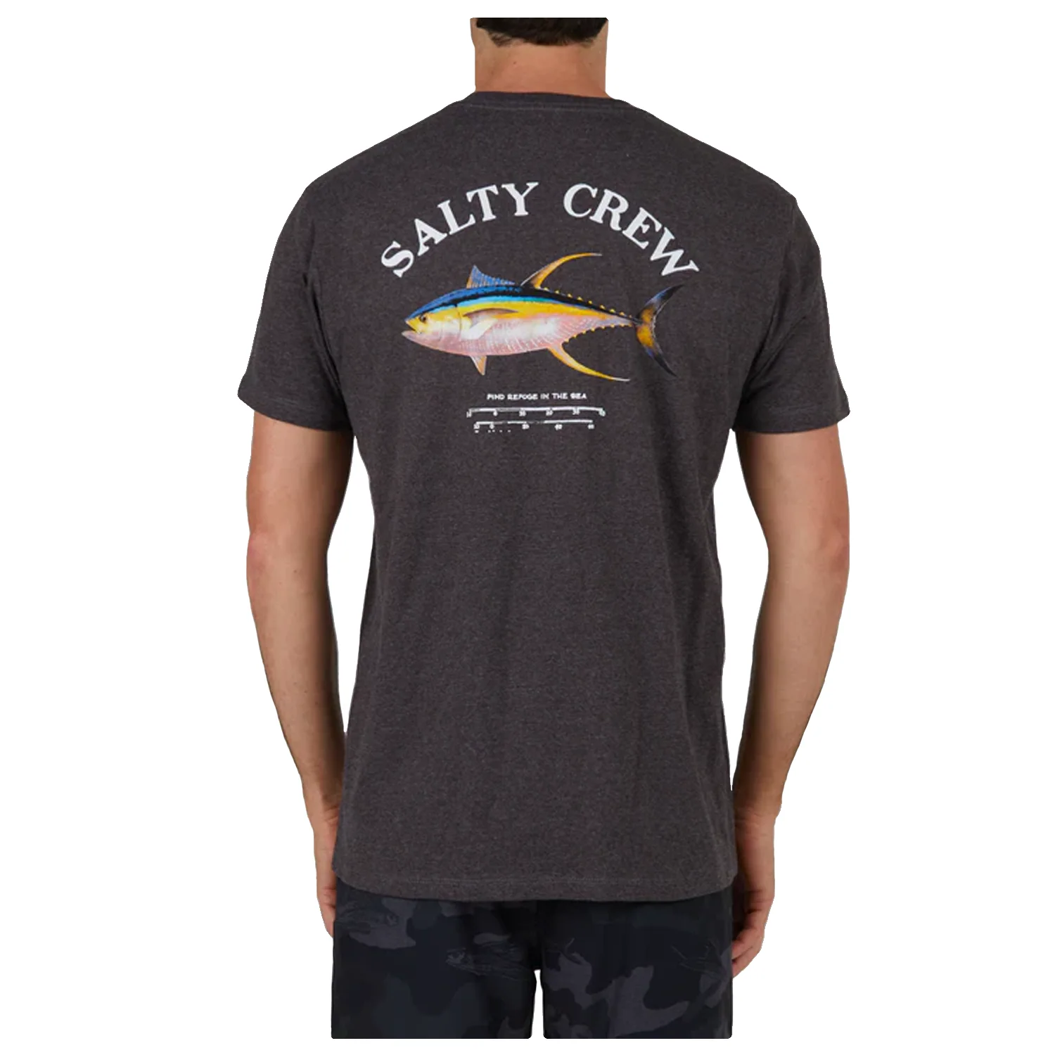 Salty Crew Men's Ahi Mount Classic S/S T Shirt Charcoal Heather