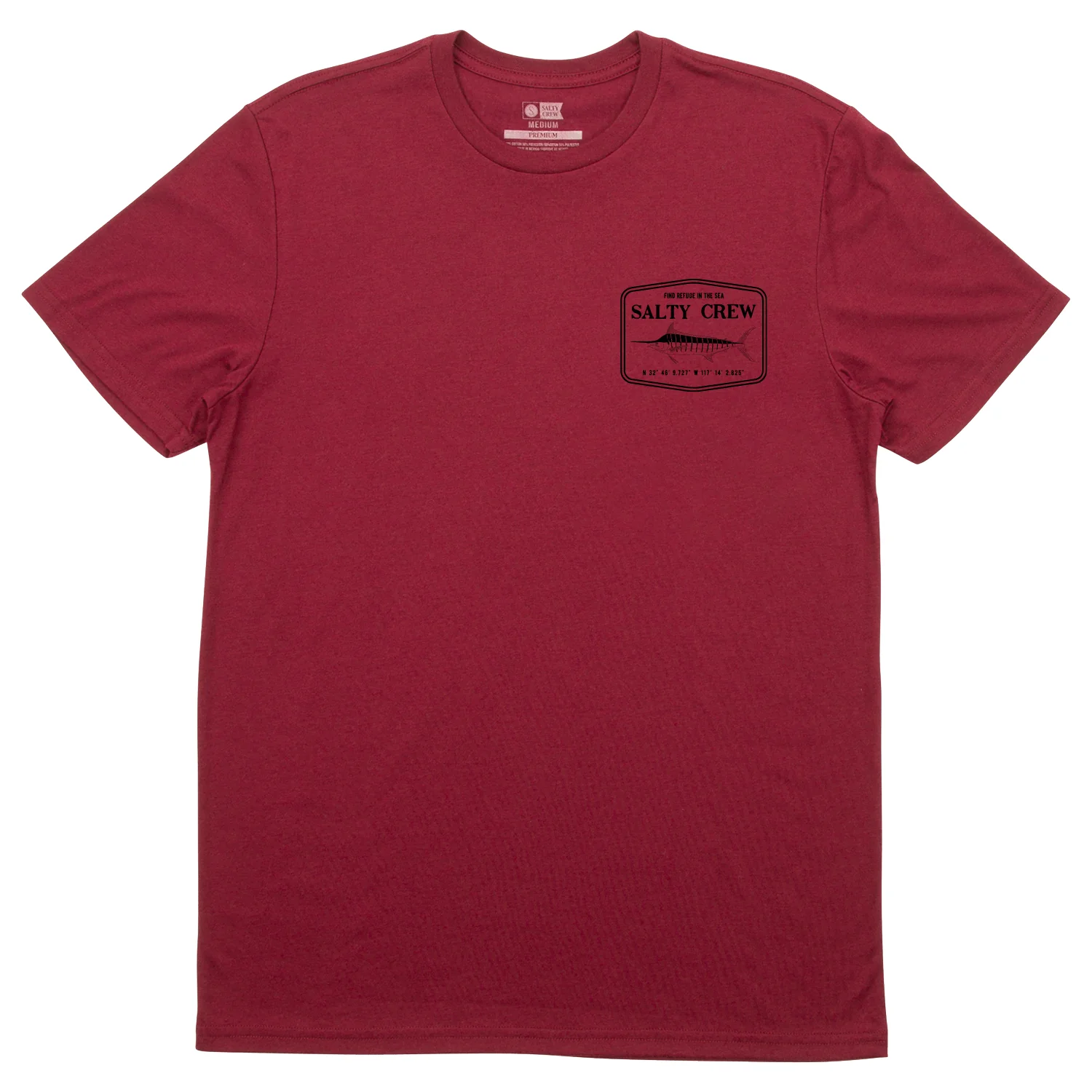 Salty Crew Men's Stealth Standard T Shirt Red Heather