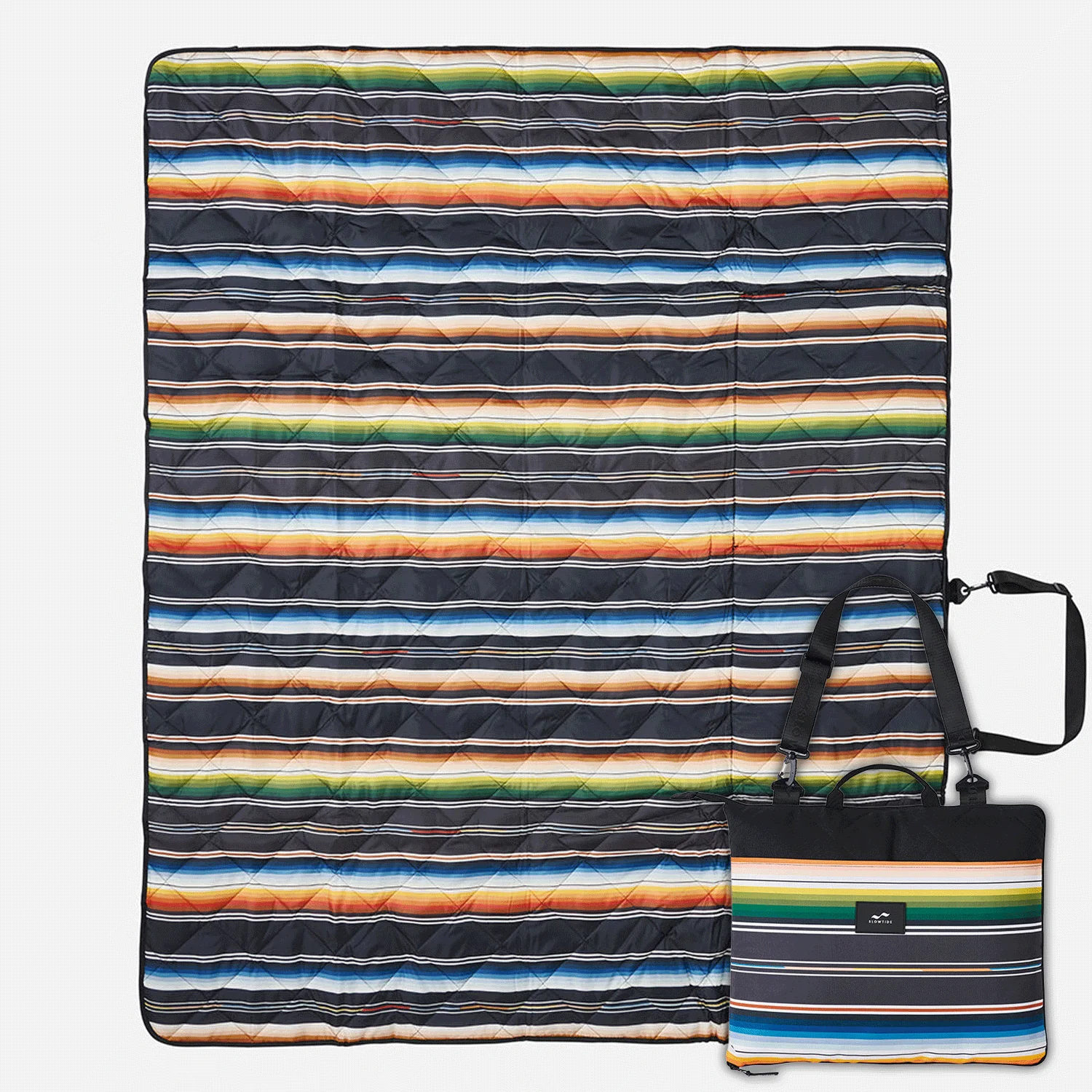 Slowtide Santana Packable Picnic Blanket Black