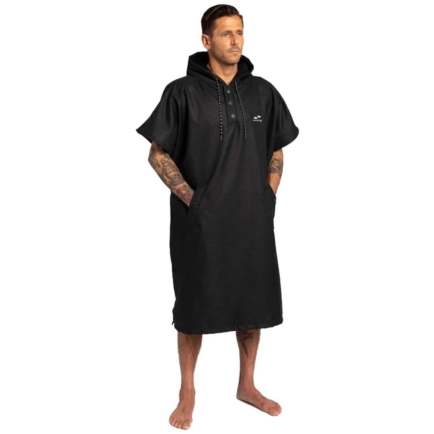 Slowtide The All-Weather Waterproof Poncho Black