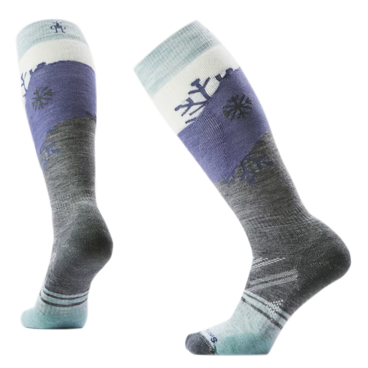 Smartwool Women's Ski Full Cushion Snowpocalypse Sock Medium Gray