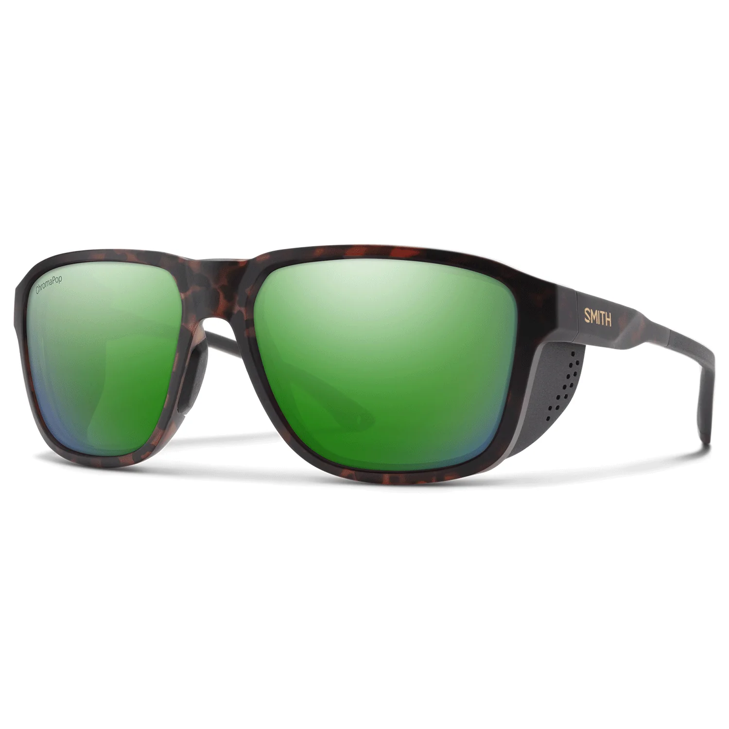 Smith Embark Sunglasses Matte Tortoise/ChromaPop Polarized Green Mirror