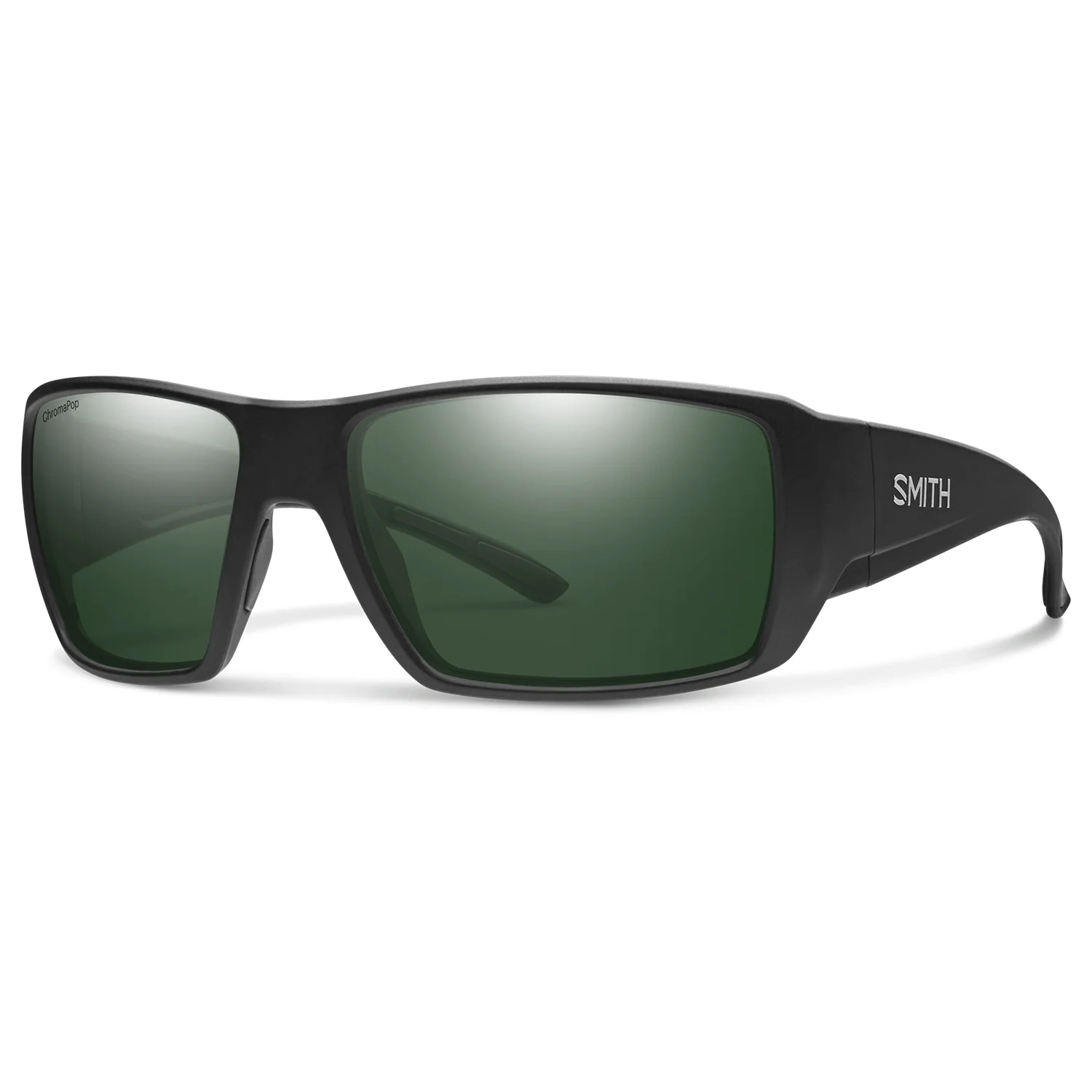 Smith Guide's Choice XL Sunglasses Matte Black/ChromaPop Polarized Gray Green