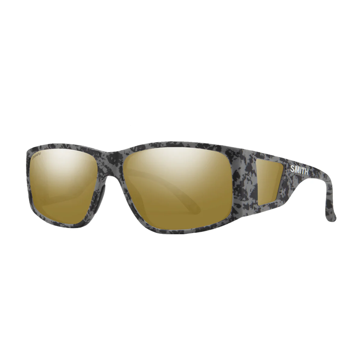Smith Monroe Peak Sunglasses Matte Gray Marble/ChromaPop Polarized Bronze Mirror