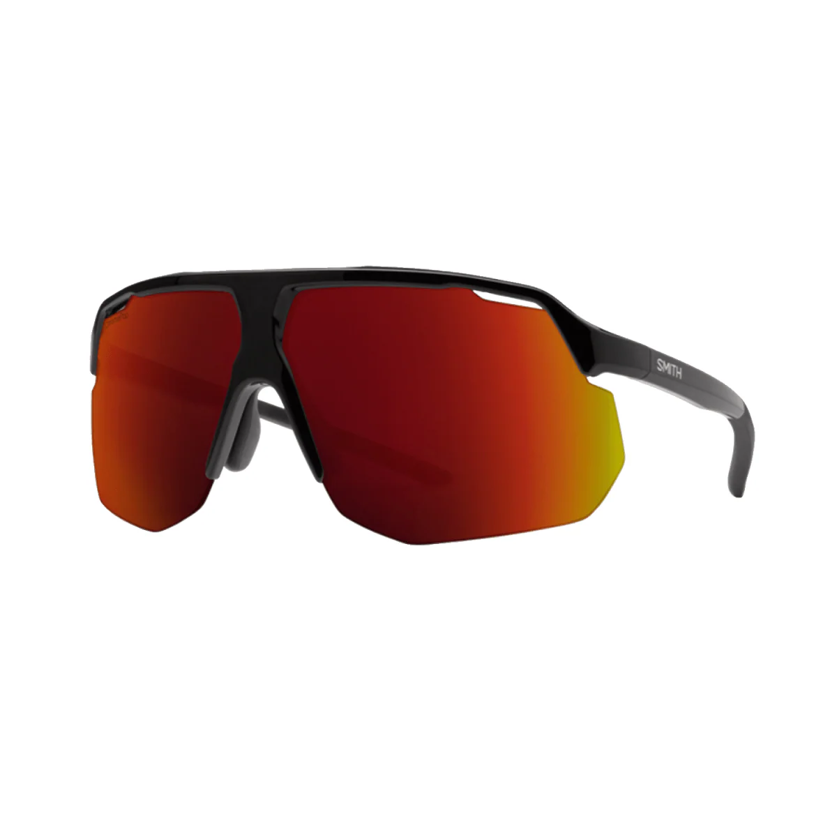 Smith Motive Sunglasses Black/ChromaPop Red Mirror + Clear