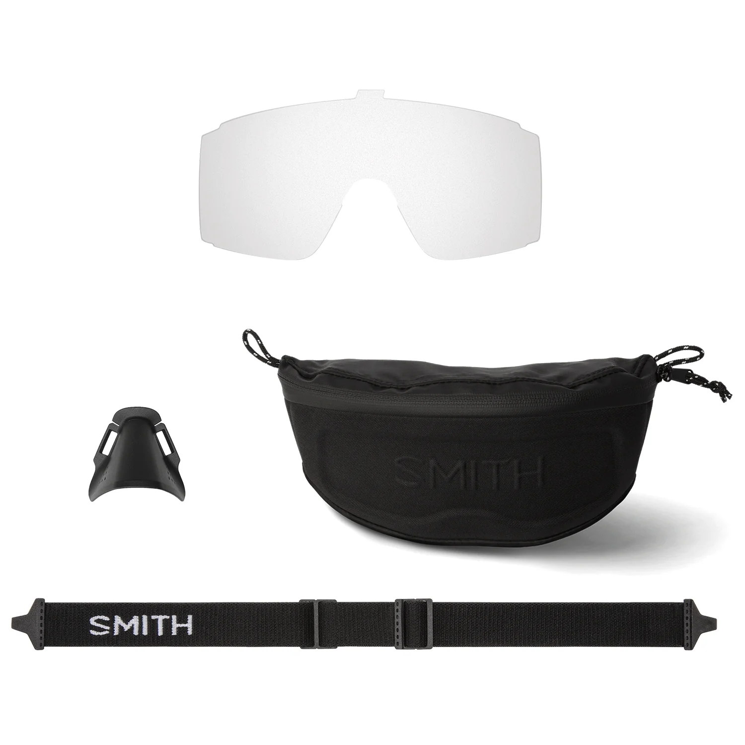 Smith Pursuit Sunglasses Matte Bone/ChromaPop Glacier Photchromic Copper Gold Mirror + Clear - Image 2